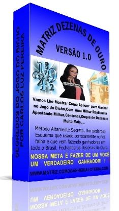 E-BOOK MATRIZ DEZENAS DE OURO